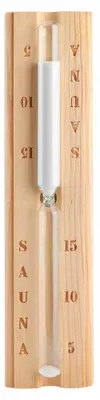 Produktbild von Sauna Sanduhr Wand 15 Minuten - Holz Sanduhr für Sauna und Spa, 30 x 6,5 x 3,5 cm, Klassisches Design