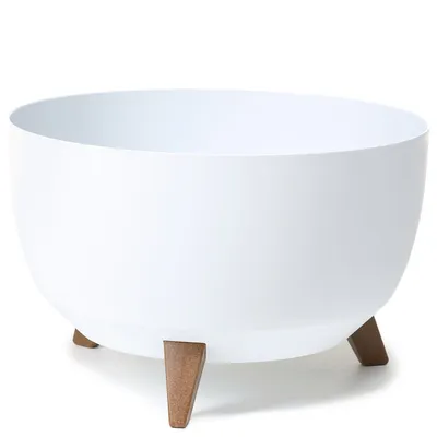Obrázek produktu pro Květináč kulatá mísa na nožičkách 47 cm Bílá