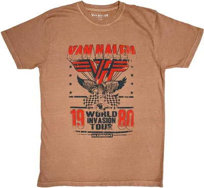 Produktbild von Van Halen - "World Invasion" T-Shirt für Herren/Damen Uni RO5849 (M) (Pink)
