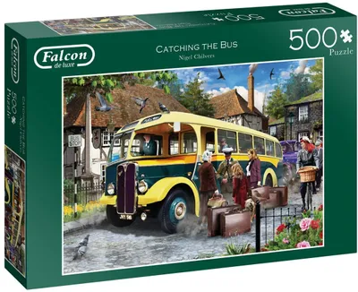 Produktbild von Falcon de luxe Catching the Bus 500 Teile, 500 Stück(e), Fahrzeuge, 12 Jahr(e)