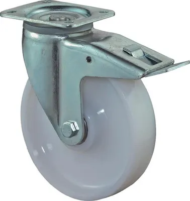 Obrázek produktu pro Těžké otočné kolečko D.125mm Trgf.700kg w.Festst.Ku.135x110mm BS ROLLEN