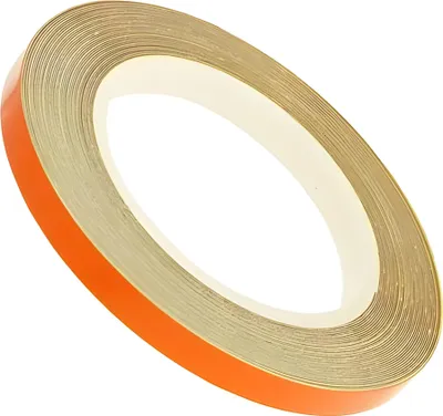 Immagine prodotto di Adesivi per cerchi BestPrice, colore arancione, larghezza 5 mm, lunghezza 6 metri, per 2 cerchi fino a 18 pollici