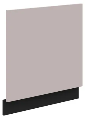 Produktbild von Frontblende für integrierten Geschirrspüler 60 cm Küche ARONA Kaschmir beige matt + Schwarz Küchenzeile Küchenblock Einbauküche