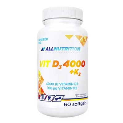 Zdjęcie produktu dla Allnutrition D3 4000 + K2 60kap ALLNUTRITION