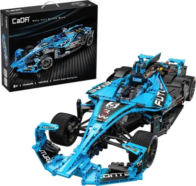 Produktbild von Cada Elektrisches Super-rennwagen-konstruktionsspiel 1667 Stücke Blau  Blau One Size