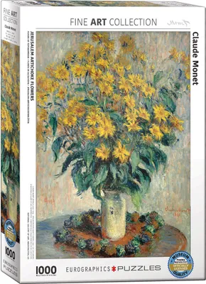 Produktbild von 1000 Teile Puzzle Claude Monet Jerusalem Artischocken Blumen