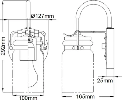 Produktbild von Elstead Brinley Wandleuchte E27 Nickel gebürstet