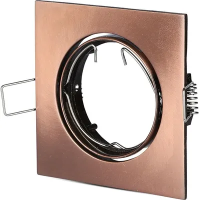 Immagine prodotto di V-TAC VT-779SQ Portafaretto incasso quadrato orientabile colore bronzo per lampade GU10-GU5.3 - SKU 8582