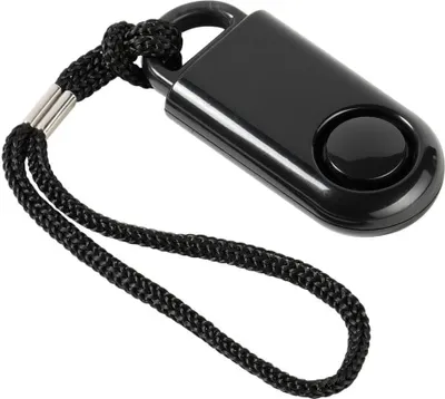Produktbild von VIVanco™Hochwertigen Taschenalarm, Lautstärke Alarm 98 dB, mit praktischer Handschlaufe, einfache Aktivierung, Mobiler -mini- Alarm, Schwarz