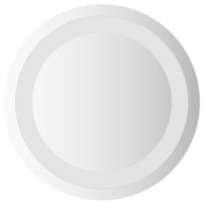 Immagine prodotto di Specchio da bagno LED, vetro trasparente, diametro 30 cm, vetro temperato
