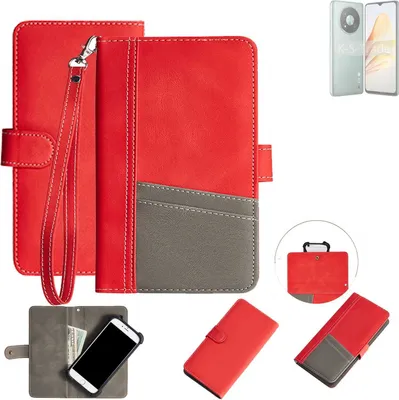 Produktbild von K-S-Trade Handy Schutzhülle kompatibel mit ZTE XiaoXian 50 Hülle Portemonnee Brieftasche Klapphülle Kartenfächer Flip Wallet Case Etui