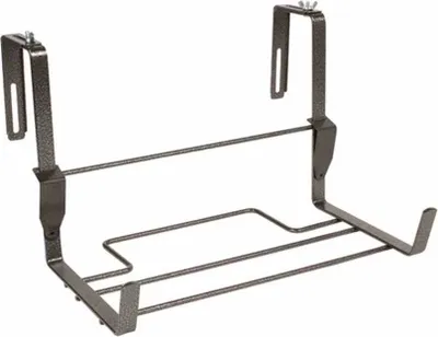 Produktbild von Balkonkastenhalter 37 x 19 cm verstelllbar schwarz, mit Sicherheitshaken