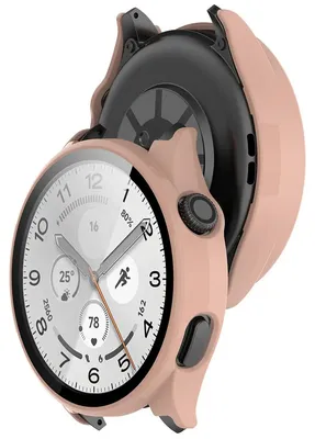 Produktbild von Schutzhülle mit Glas für Xiaomi Watch 5, Bizon Case Watch Adamo, Rosa