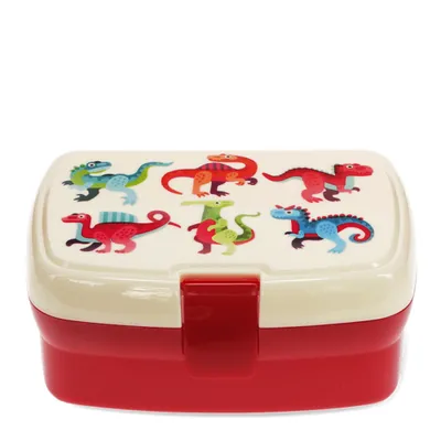 Produktbild von Lunchbox mit herausnehmbaren Fach Baby Dinos Kunststoff ca.17x13x7,5cm Dinosaurier