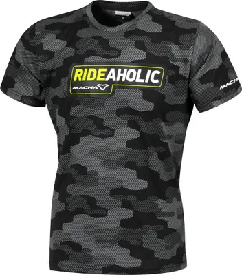 Produktbild von Macna Dazzle Rideaholic Damen T-Shirt, schwarz/camouflage, L