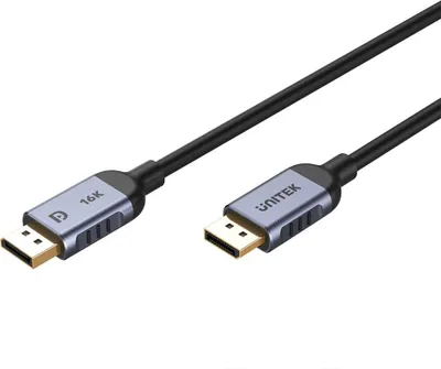 Produktbild von UNITEK C1626GY01-1M DisplayPort 2.1 Schwarz