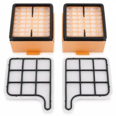 HEPA-Filter-Set + Motorgitter für Kobold VK135/VK136