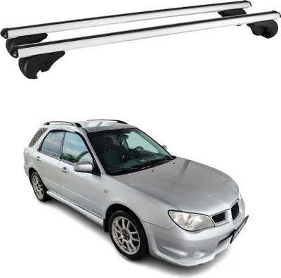 Image de Barres de toit Transversales pour Subaru Impreza Break 2005-2010 Alu Argent