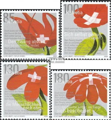 Produktbild von Briefmarken Schweiz 2009 Mi 2122-2125 (kompl.Ausg.) gestempelt Sicht Ausländischer Künstler