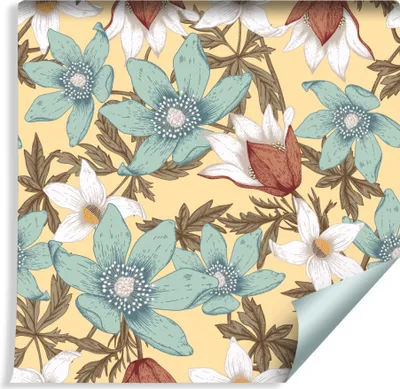 Immagine prodotto di rotolo da 10 m di VLIES WALLPAPER natura lusso fiori colorati XXL
