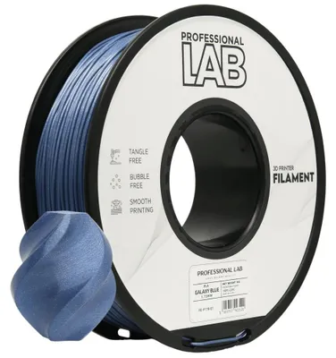 Zdjęcie produktu dla Filament PLA Galaxy Blue Brokatowy Niebieski Prof. Lab. 1,75mm 1kg Druk 3D