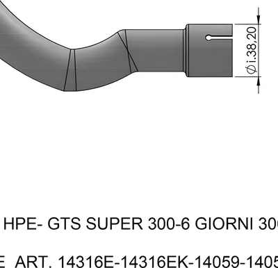 Image de Tuyau d'échappement LeoVince Tuyau de raccordement avec catalyseur & homologation