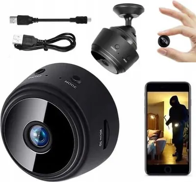 Obrázok produktu pre Miniatúrna spionážna kamera s Wi-Fi, Full HD rozlíšením, detekciou pohybu a magnetom, veľmi malá