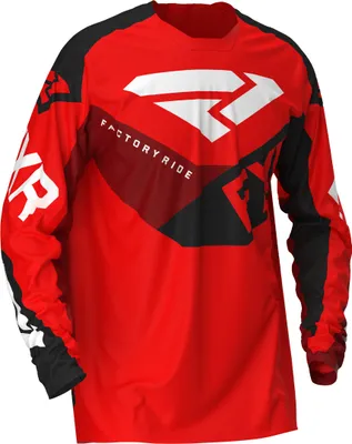 Produktbild von FXR Clutch Jugend Motocross Jersey, rot/schwarz, M