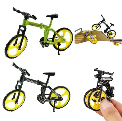 Imagen del producto de Mini bicicleta BMX de aleación, 2 unidades, mini patineta para los dedos