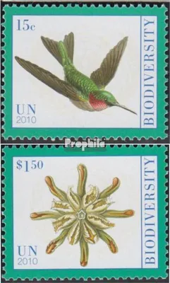 Produktbild von Briefmarken UNO - New York 2010 Mi 1234-1235 (kompl.Ausg.) postfrisch Biodiverität