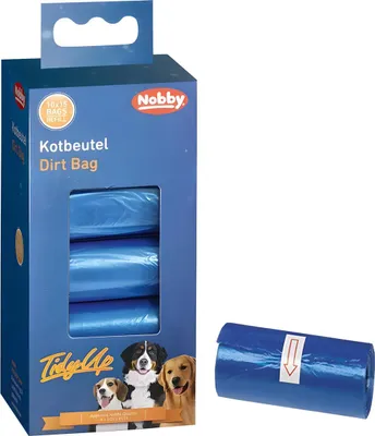 Image de Nobby TidyUp sac à crottes bleu 10 rouleaux de 15 sacs