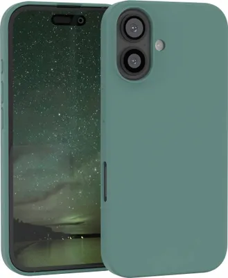 Produktbild von EAZY CASE Silikonhülle für Apple iPhone 16 Silikon Backcover Schutz in Grün