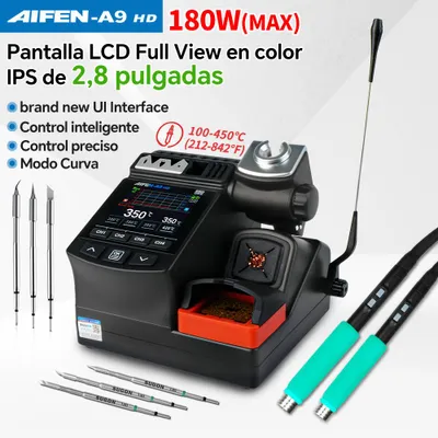 Produktbild von Lötstation 180 W – Temperaturregler 100-450 °C – mit 210/245 Lötkolbenaufsätzen