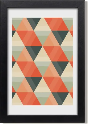 Produktbild von Bild 20x30 MDF-Rahmen, Wandkunst Geometrischer Hintergrund