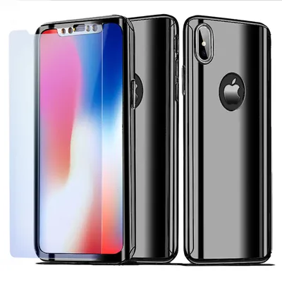 Obrázok produktu pre NALIA 360° puzdro na mobilný telefón pre Apple iPhone XS Max, celoplošný kryt a ochranné sklo, čierne