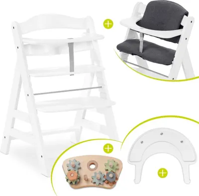 Produktbild von Hauck Hochstuhl Alpha Plus White im Sparset