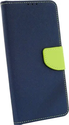 Immagine prodotto di cofi1453® Custodia a libro "Fancy" compatibile con SAMSUNG GALAXY A12 (A125F) custodia per telefono cellulare custodia a portafoglio con funzione di supporto, slot per schede blu-verde