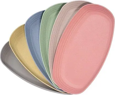 Produktbild von 6 kleine Platten 29cm magnetronfest leicht Salat