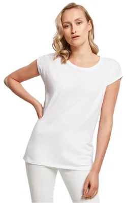 Produktbild von Build Your Brand Damen T-Shirt Ladies Extended Shoulder Tee, lang geschnittenes
