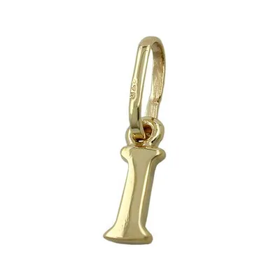 Produktbild von Anhänger 8x3mm Buchstabe I glänzend 9Kt GOLD gold 8x3mm