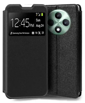 Immagine prodotto di Custodia protettiva per smartphone Oppo Reno 12 F 4G, modello a libro, colore nero. Taglia unica