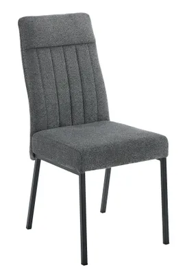 Produktbild von Hela Tische, Esszimmerstuhl Catania, Bezug Webstoff Chenille Anthrazit Steppungen, FEDERKORB Polsterung, ergonomischer Rücken, 140kg belastbar