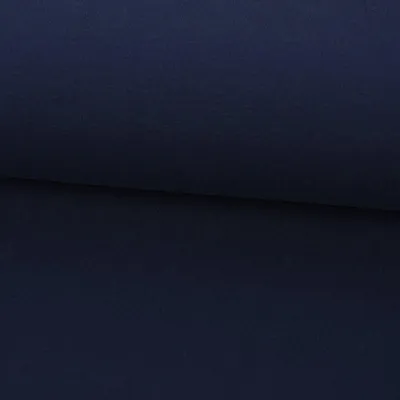 Produktbild von Sweatstoff Meterware Bio Soft dünn uni Dunkelblau 1,5m