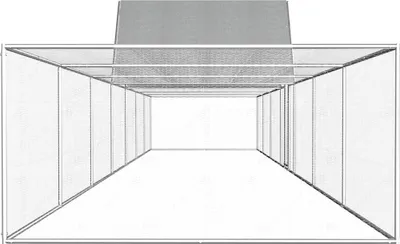 Obrázok produktu pre vidaXL Kurník 14x2x2 m Pozinkovaná oceľ