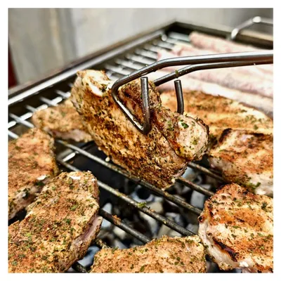 Produktbild von Grillzange aus Edelstahl, 38 cm lang
