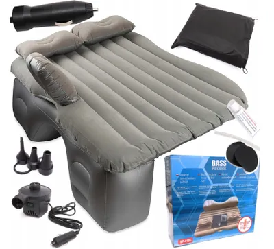 Obrázok produktu pre BASS Nafukovací matrac do auta 135 x 80 cm sivý