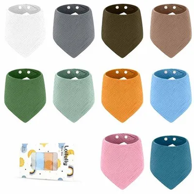 Produktbild von Absorbierende Baumwoll-Tuch mit 2 Knöpfen für Babys