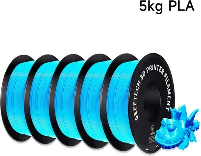 Zdjęcie produktu dla Filament PLA – filament do drukarek 3D, średnica 1,75 mm – tolerancja ±0,03 mm – długość 343 m – kolor błękitny