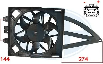 Produktbild von ERA 352003 Lüfter Motorkühlung Kühlerlüfter für FIAT PANDA (169) Wasserkühler Ø310mm