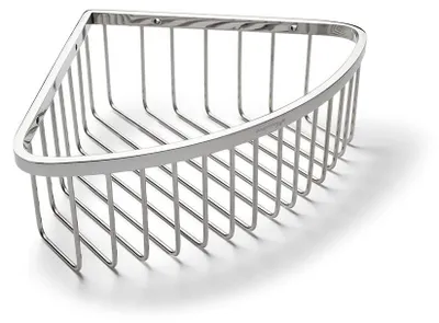 Produktbild von Eckduschregal Duschablage Duschkorb - Edelstahl - 200 x 200 x 80 mm - Chrom - Für die Dusche